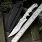 Steel Fixed Blade Knife – Hunting VG10 Leather Sheath Kydex Sheath Outdoor Collector