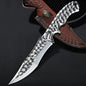 Steel Fixed Blade Knife – Hunting VG10 Leather Sheath Kydex Sheath Outdoor Collector