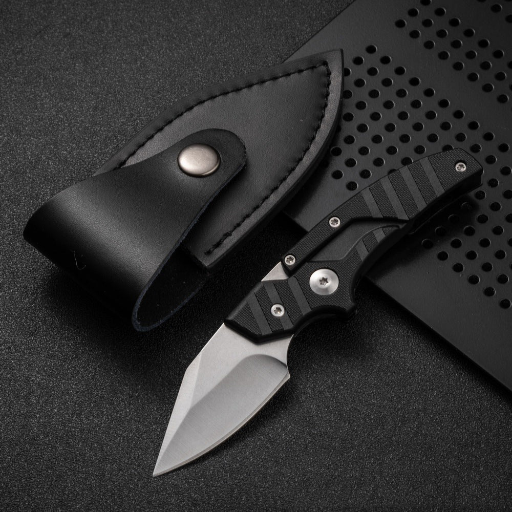 Steel Folding Knife – D2 2-in-1 Transformable Push Dagger EDC Tactical Self Defense