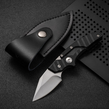 Steel Folding Knife – D2 2-in-1 Transformable Push Dagger EDC Tactical Self Defense
