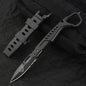 Steel Folding Knife – Tactical N690C Finger Ring Design Black Finish EDC First Responder