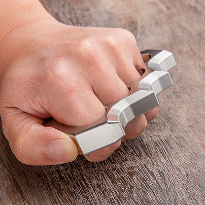 Steel Spiked Knuckles – Brass with Duster Self Defense with 304