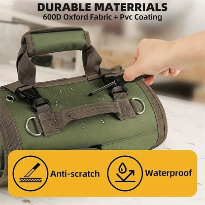 Tactical EDC Pouch – Multi-Functional Roll-Up Tool Organizer with Versatile Storage Bag