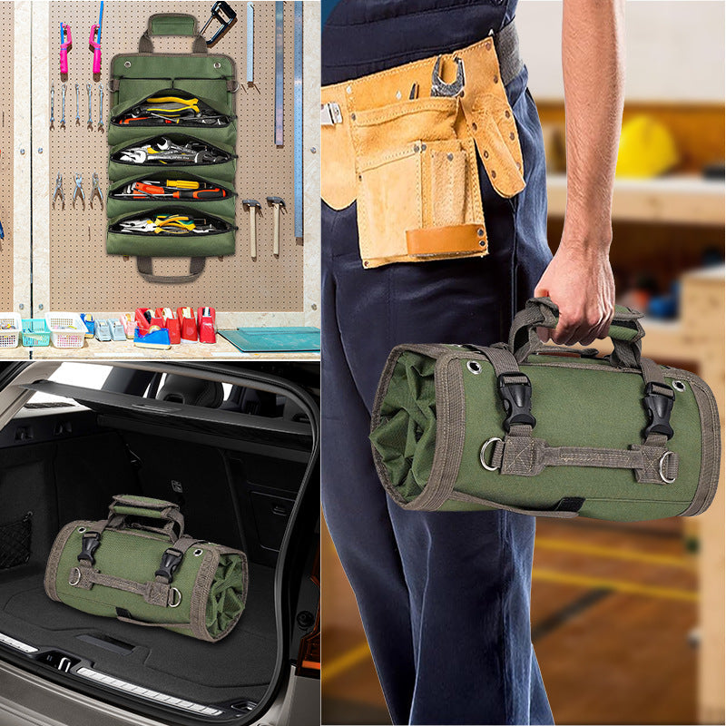 Tactical EDC Pouch – Multi-Functional Roll-Up Tool Organizer with Versatile Storage Bag