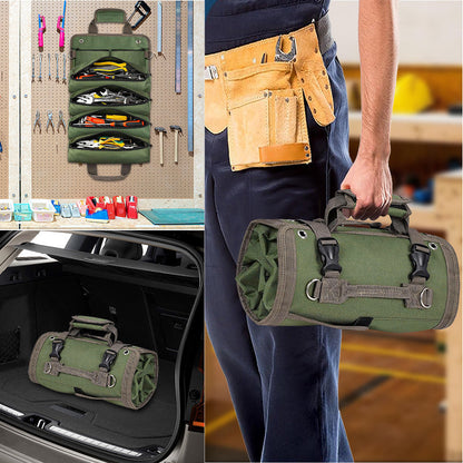 Tactical EDC Pouch – Multi-Functional Roll-Up Tool Organizer with Versatile Storage Bag