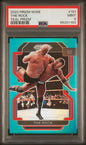 2022 Panini Prizm WWE The Rock 191 Teal /49 - PSA 9