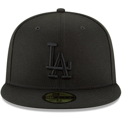 LOS ANGELES DODGERS NEW ERA BASIC 59FIFTY FITTED-BLACK/BLACK