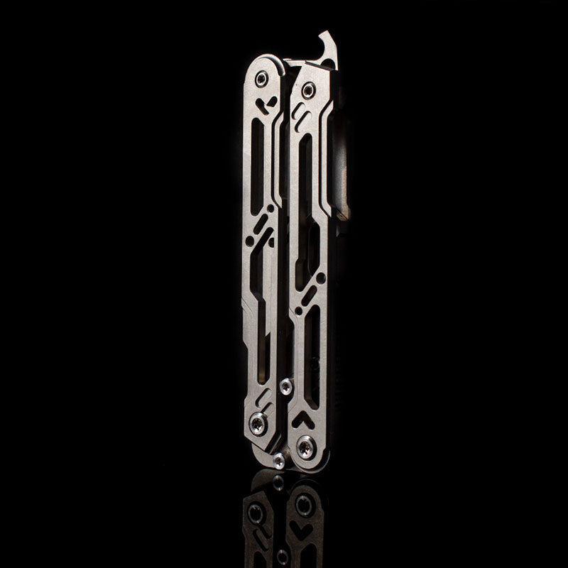 Titanium Balisong Trainer – Butterfly Knife Flipping EDC Training Utility
