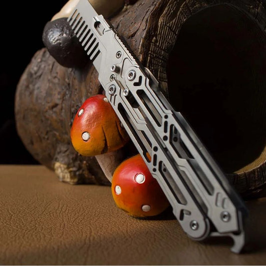 Titanium Balisong Trainer – Butterfly Knife Flipping EDC Training Utility