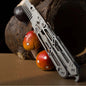 Titanium Balisong Trainer – Butterfly Knife Flipping EDC Training Utility