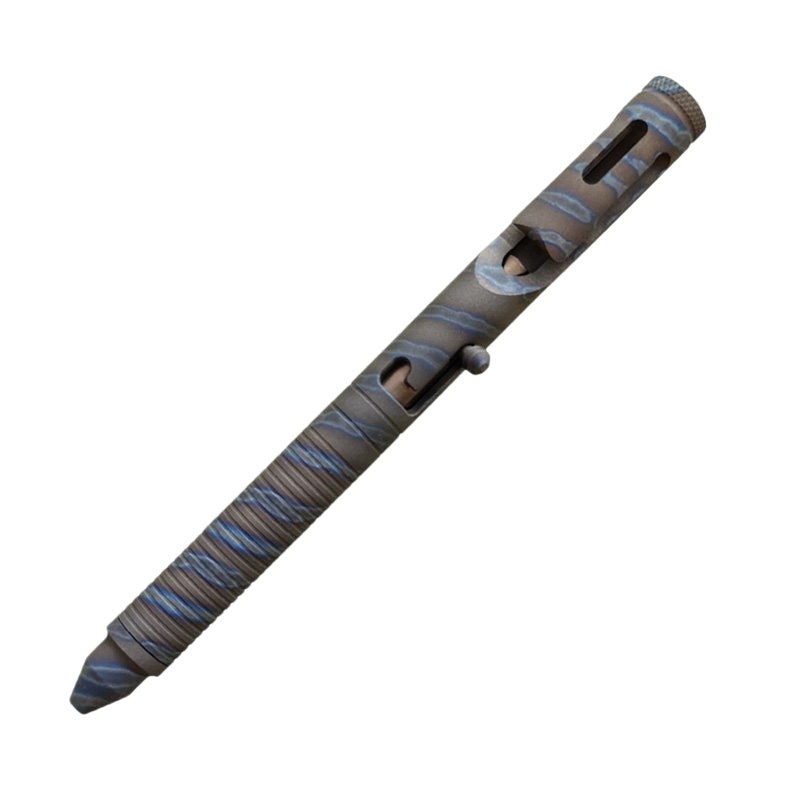 Titanium Bolt Action Tactical Pen – TC4 EDC CNC Machined for Writing, Everyday Carry