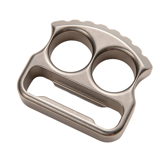 Titanium Bottle Opener Knuckles – EDC with TC4 Two Finger 18mm 115g Sandblasted