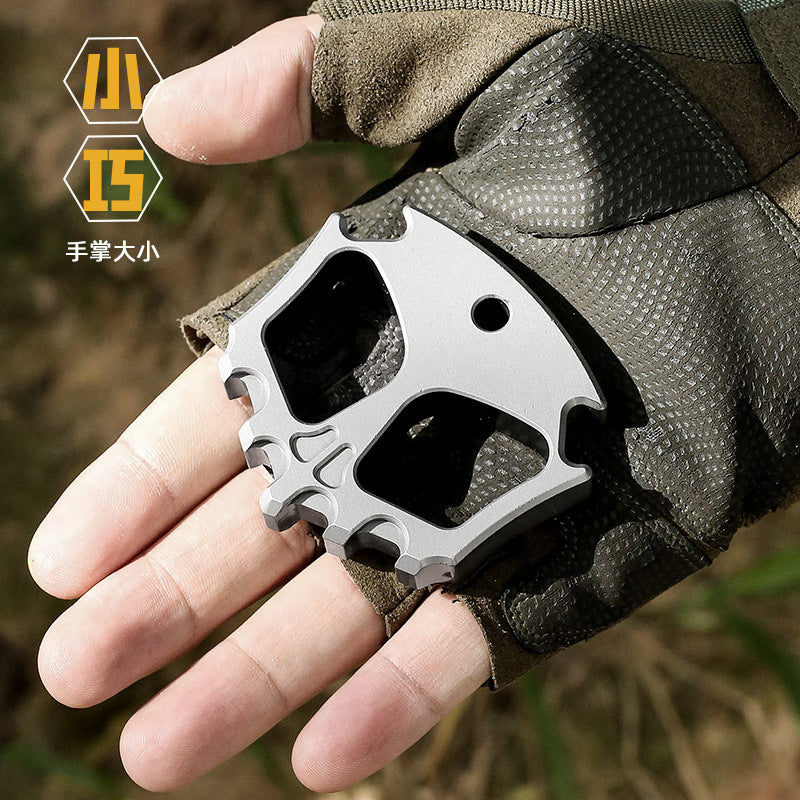 Titanium Bottle Opener Knuckles – Phantom Two Finger with Plated EDC