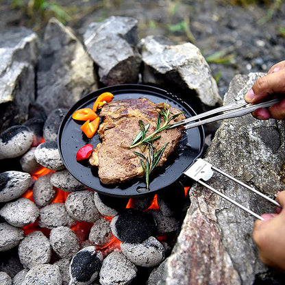 Titanium Camping Skillet – AeroTitan Lightweight Foldable with Pure Pan