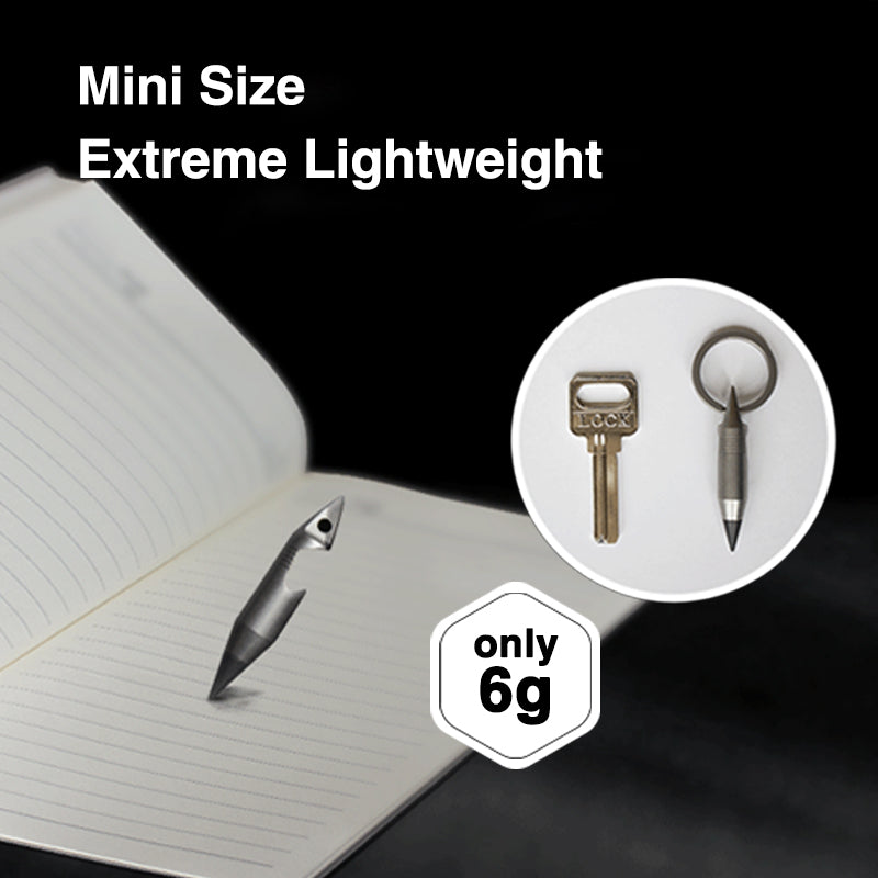 Titanium EDC Keychain Tool – Wolf Fang 1.0 Multi with Bottle Opener, Screwdriver & Cutter