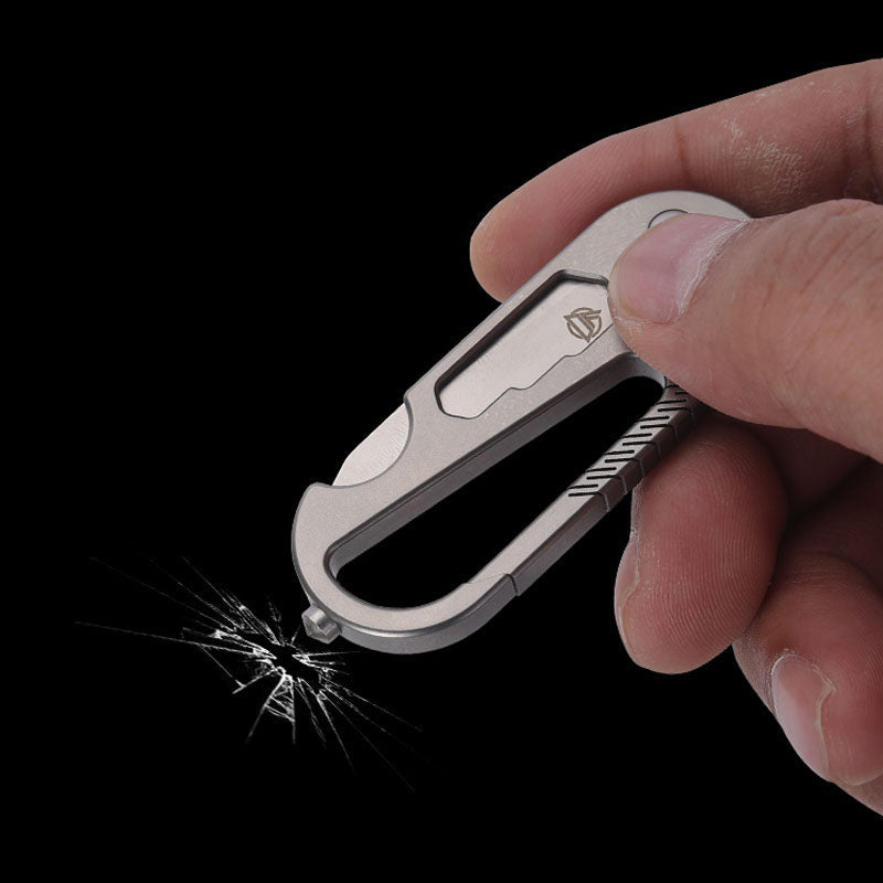 Titanium EDC Knife – EdgeKey Multi-Function Keychain with M390 or 8Cr13MoV Steel