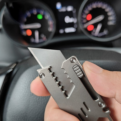 Titanium EDC Knife – Wasp-Sting Tactical with TC4 Quick-Change Blade with Multi-Tool