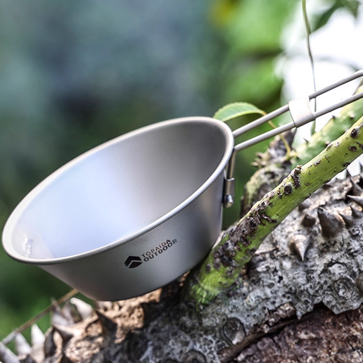 Titanium EDC Multi-Tool – Featherlight Feast Ultralight Folding Utensil Set