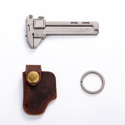 Titanium EDC Multi-Tool – TiCal Pro GR5 Mini Caliper with 9-in-1 -Function Measurement