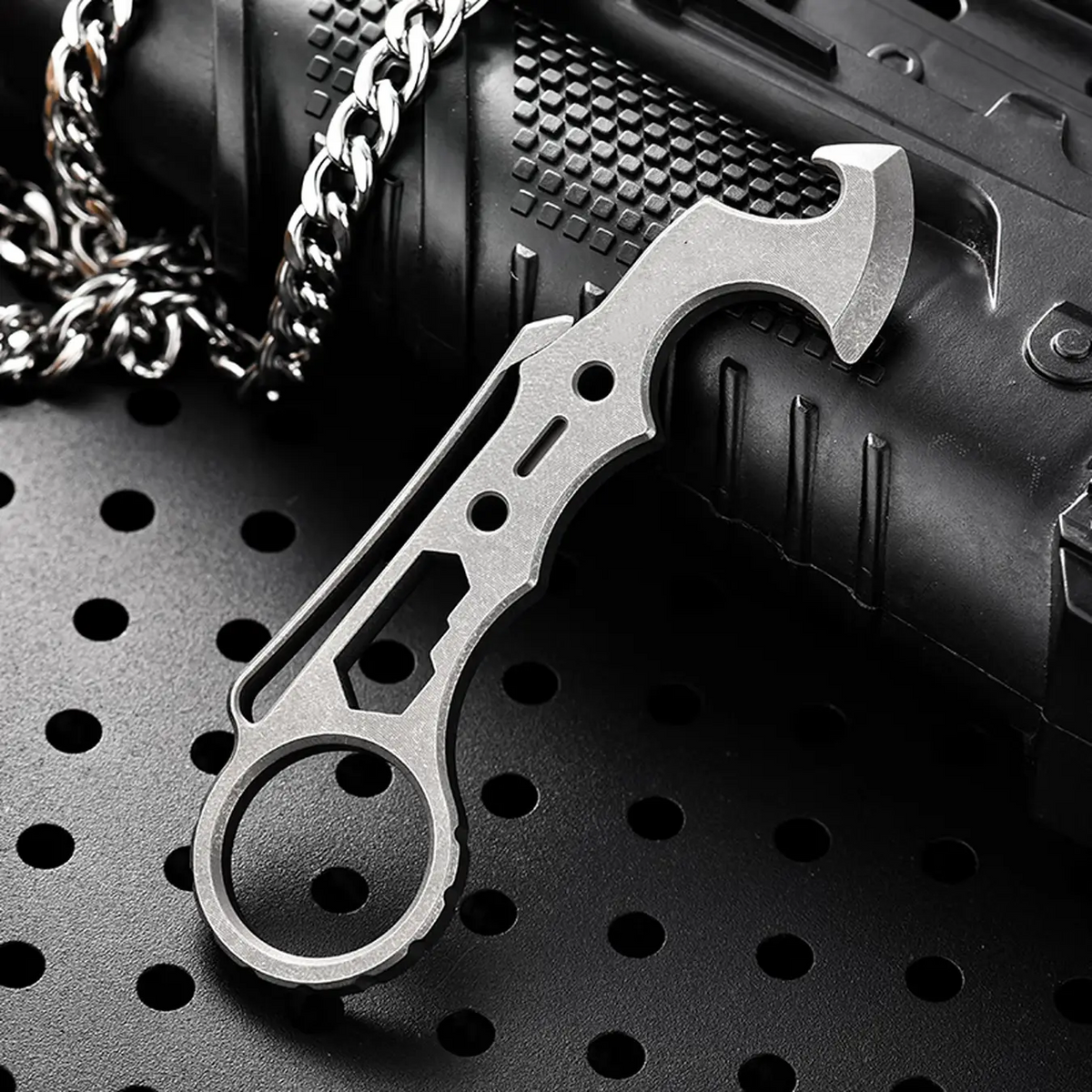 Titanium EDC Multi-Tool – TitanSpike - Card with Crowbar, Wrenches & Bottle Opener