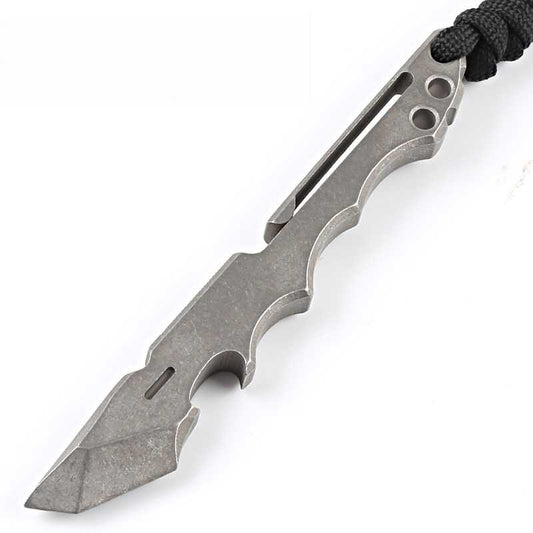 Titanium EDC Pry Bar – Mini with Multi-Function Tool Bottle Opener & Self-Defense Carry