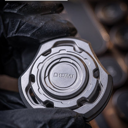 Titanium Fidget Spinner – Compound Gyro with Multi-Axis Linkage Modular EDC Stress Relief