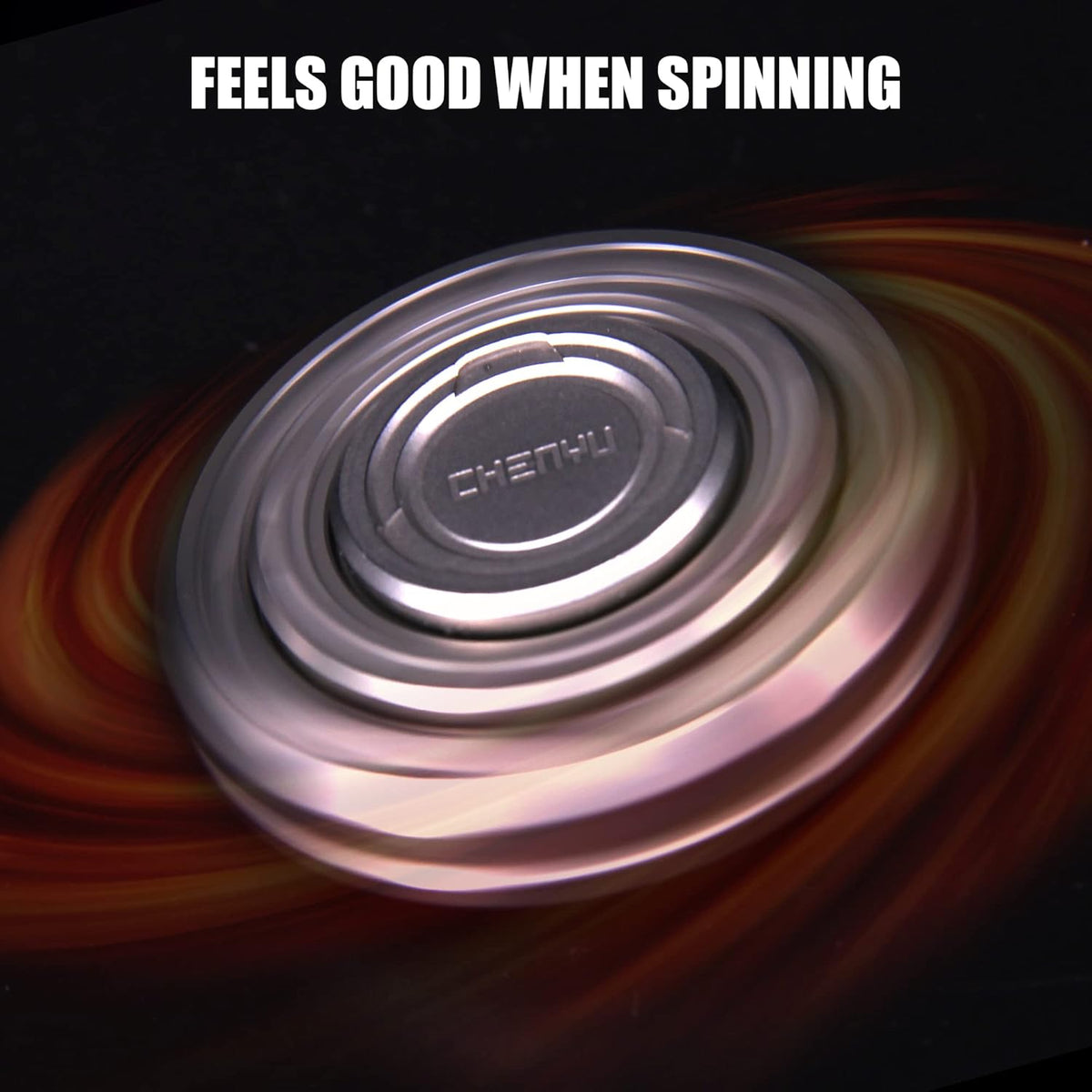 Titanium Fidget Spinner – Compound Gyro with Multi-Axis Linkage Modular EDC Stress Relief