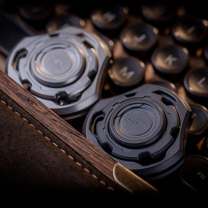 Titanium Fidget Spinner – Compound Gyro with Multi-Axis Linkage Modular EDC Stress Relief