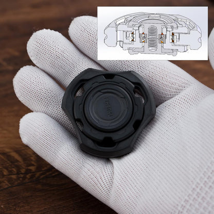 Titanium Fidget Spinner – Compound Gyro with Multi-Axis Linkage Modular EDC Stress Relief