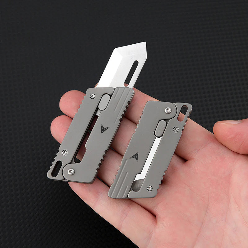 Titanium Fidget Toy – VOLOS Flick Ninja Gravity Knife with Alloy EDC Blade