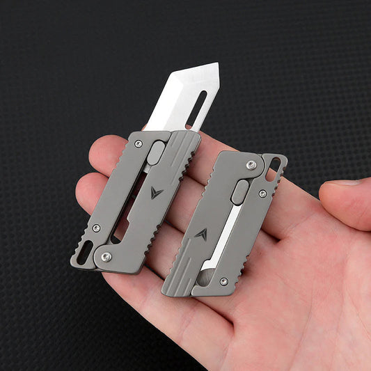 Titanium Fidget Toy – VOLOS Flick Ninja Gravity Knife with Alloy EDC Blade