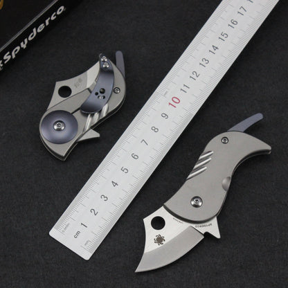 Titanium Folding Knife – Bitelock Mini EDC with 9Cr18MoV Steel & TC4