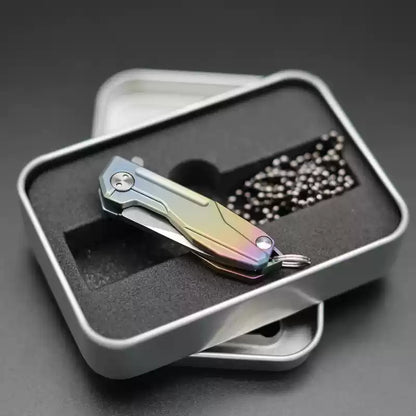 Titanium Folding Knife – Talon-X Speedster with Ultra-Portable Keychain EDC