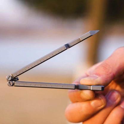 Titanium Folding Phone Stand – AceStand Foldable EDC with Multi-Functional Portable