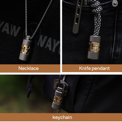 Titanium Pendant – ScrewMaster EDC with Lanyard Bead for Desk Breaks, Collecting