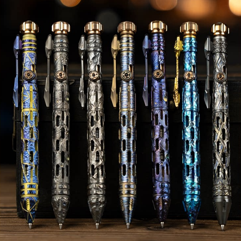 Titanium Tactical Pen – TITANER with Mech EDC Multi-Tool with Fidget Spinner