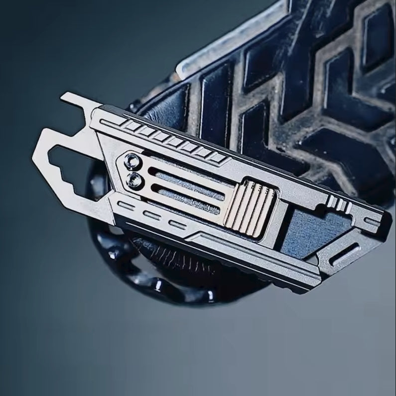 Titanium Utility Knife – SliceCard with Credit Card Size 9-in-1 EDC Multitool