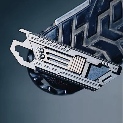 Titanium Utility Knife – SliceCard with Credit Card Size 9-in-1 EDC Multitool