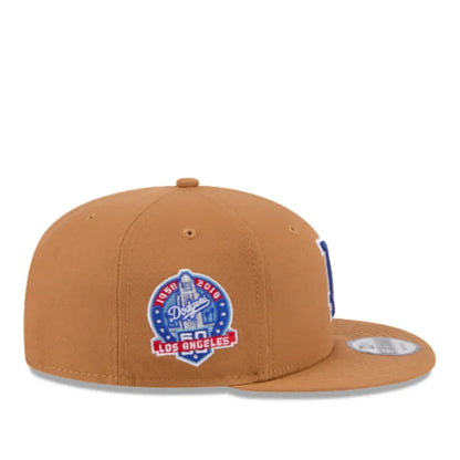 New Era Los Angeles Dodgers Color Pack 9FIFTY Snapback Hat-Light Bronze