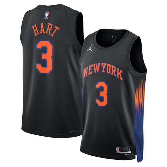 Josh Hart New York Knicks Unisex Jersey - Statement Edition - Black