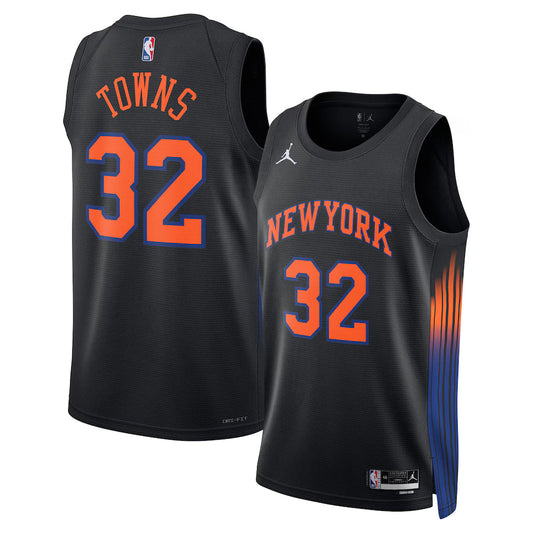 Karl-Anthony Towns New York Knicks Unisex Jersey - Statement Edition - Black