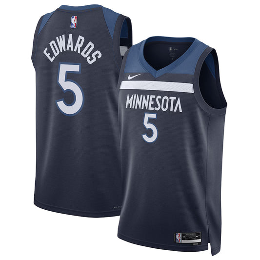 Anthony Edwards Minnesota Timberwolves Unisex Jersey - Icon Edition - Navy
