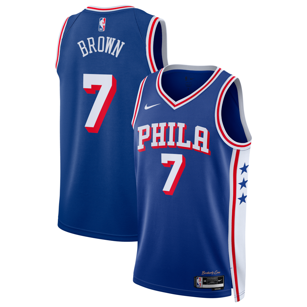 Jaylen Brown Philadelphia 76ers Unisex Jersey - Icon Edition - Royal Blue