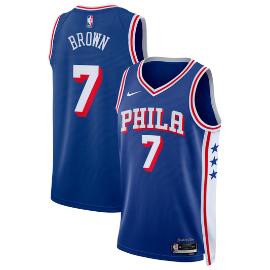 Jaylen Brown Philadelphia 76ers Unisex Jersey - Icon Edition - Royal Blue
