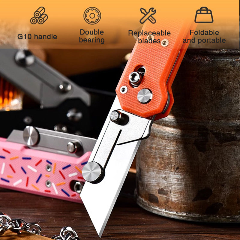 Utility Knife – ViperSlide Heavy-Duty Folding with G10 Handle