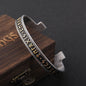 Viking Rune Bracelet – Ancient Cuff Norse Gothic Biker Statement Bangle