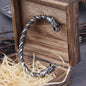 Viking Rune Bracelet – Wolf with Nordic Cuff Norse Gothic Punk Statement