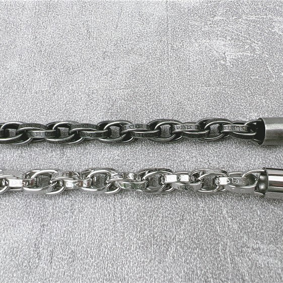 Vintage Dragon Bracelet – Six-Character Mantra with Twisted Bone Titanium Steel