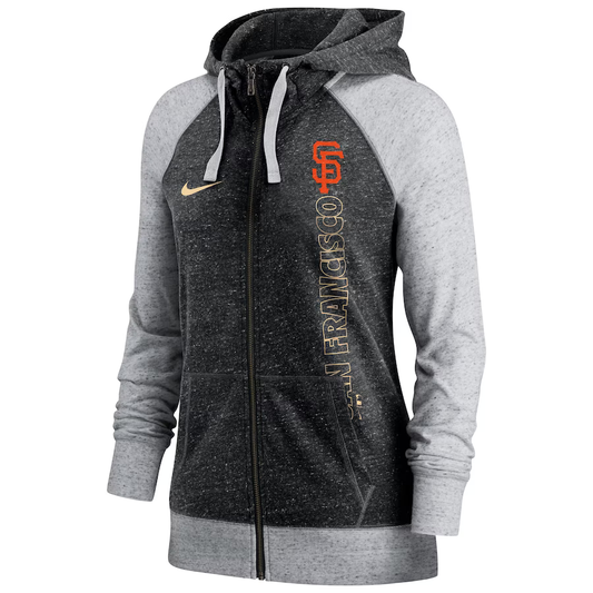 Nike Women's San Francisco Giants In Pocket Gym Vintage Full-Zip Hoodie