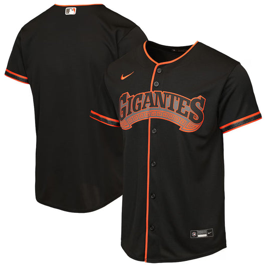 Nike Youth San Francisco Giants Alternate Replica Jersey - Black